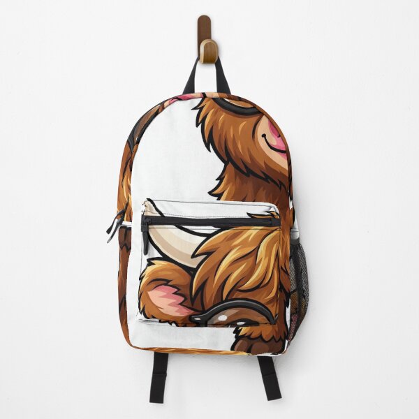 Item preview, Cute Highland cow wearing round glasses designed and sold by DVerse Studio.