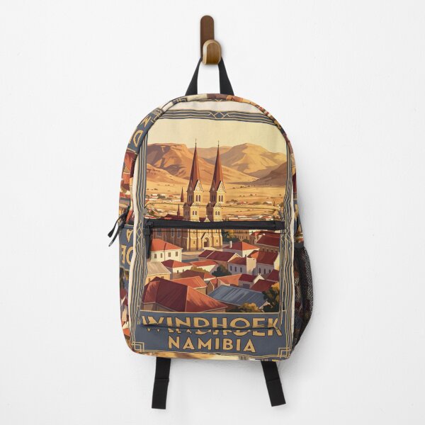Item preview, Windhoek Namibia Vintage Travel Poster – Christ Church & Hills designed and sold by Bomax121.