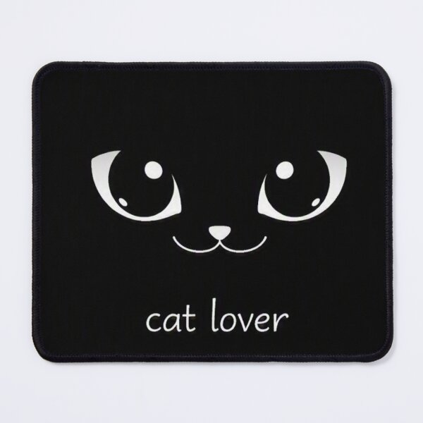 Item preview, Black cat face in black and whitewith cat lover quote ,lineart designed and sold by wallartofmio.
