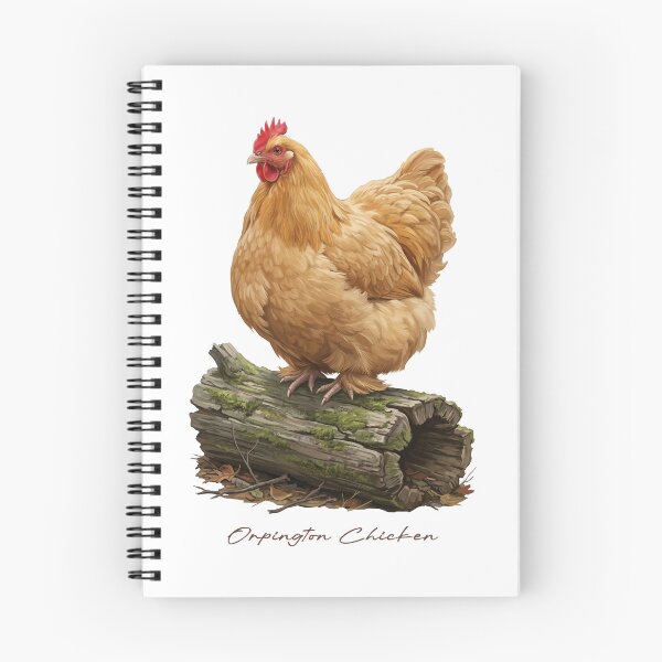 Item preview, Orpington Chicken on Rustic Wood Bird Illustration designed and sold by Takeda-art.