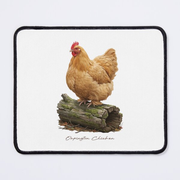 Item preview, Orpington Chicken on Rustic Wood Bird Illustration designed and sold by Takeda-art.