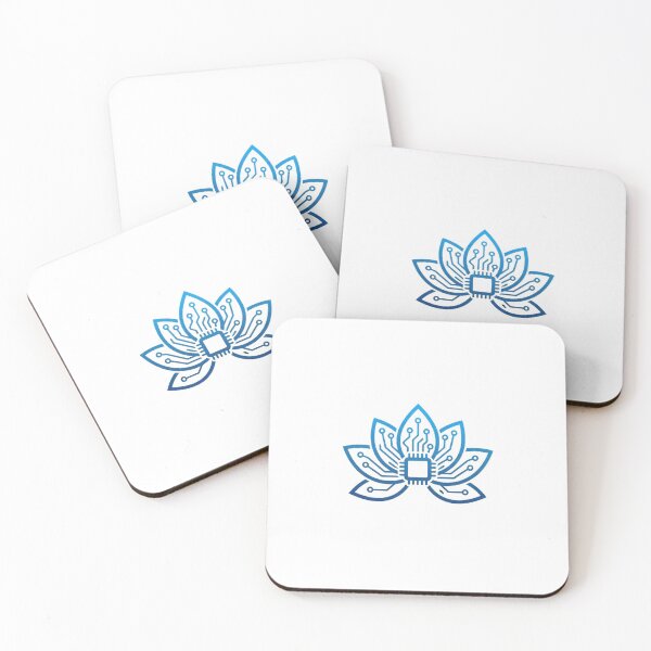 Item preview, Cyber Zen Futuristic Lotus Digital Circuit Tech Aesthetic Logo designed and sold by Ahmed Nedji.