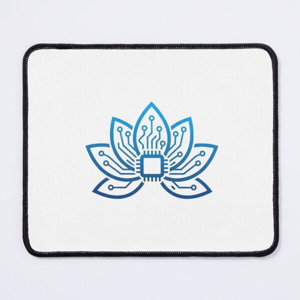 Item preview, Cyber Zen Futuristic Lotus Digital Circuit Tech Aesthetic Logo designed and sold by Ahmed Nedji.