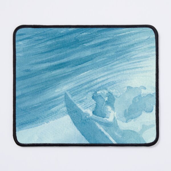 Item preview, Hand-painted watercolor of a surfer duck-diving under a wave designed and sold by Anais-Mrn.