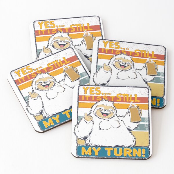 Item preview, Funny Sloth Coffee Smug Retro Vintage Humor designed and sold by lht6474.