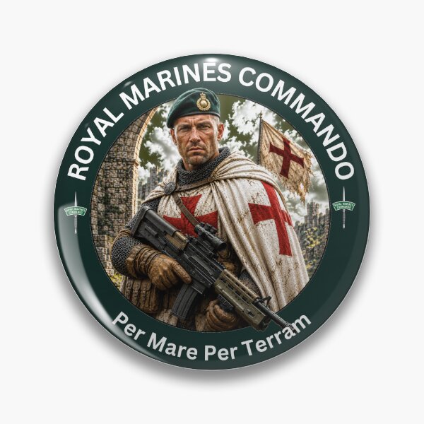 Item preview, Royal Marines Commando Knights Templar designed and sold by Bootneckstore.
