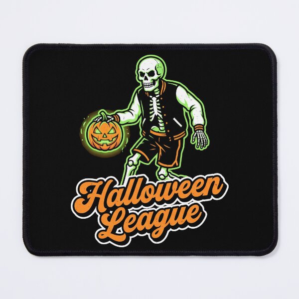 Item preview, Halloween League Skeleton Basketball Pumpkin Dribble Sports designed and sold by TeNovaStudio.