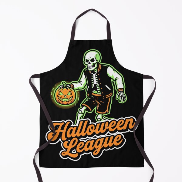 Item preview, Halloween League Skeleton Basketball Pumpkin Dribble Sports designed and sold by TeNovaStudio.