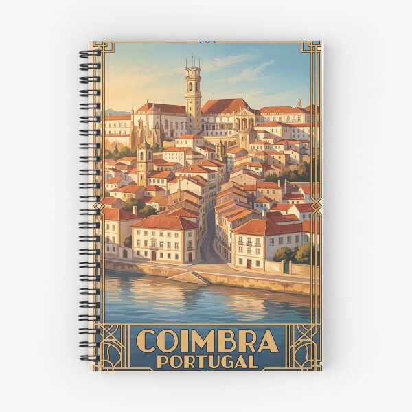 Item preview, Coimbra Portugal Vintage Travel Poster – University & Mondego River designed and sold by Bomax121.