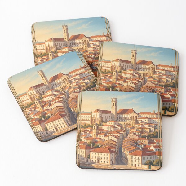 Item preview, Coimbra Portugal Vintage Travel Poster – University & Mondego River designed and sold by Bomax121.