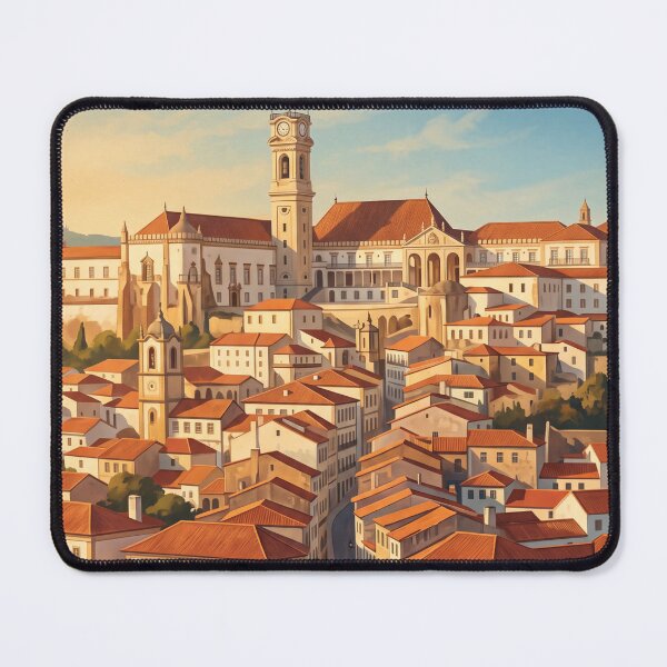 Item preview, Coimbra Portugal Vintage Travel Poster – University & Mondego River designed and sold by Bomax121.