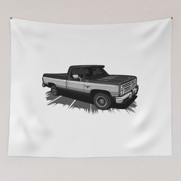 Item preview, 1986 Chevrolet C10 Silverado black designed and sold by vektoranda.