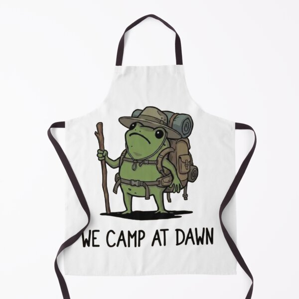 Item preview, We Camp At Dawn - Funny Frog designed and sold by Gbriel3.