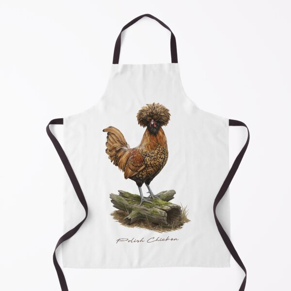 Item preview, Polish Chicken on Mossy Log Bird Illustration designed and sold by Takeda-art.