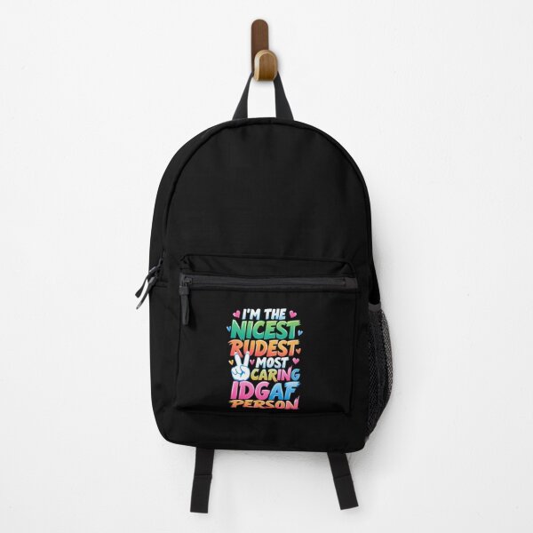 Item preview, I'm The Nicest Rudest Most Caring IDGAF Person Simple Colorful Design designed and sold by DarkRelicStudio.