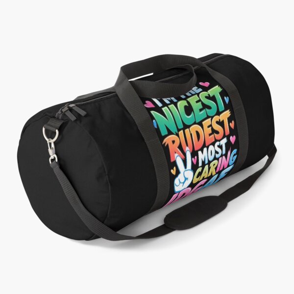 Item preview, I'm The Nicest Rudest Most Caring IDGAF Person Simple Colorful Design designed and sold by DarkRelicStudio.