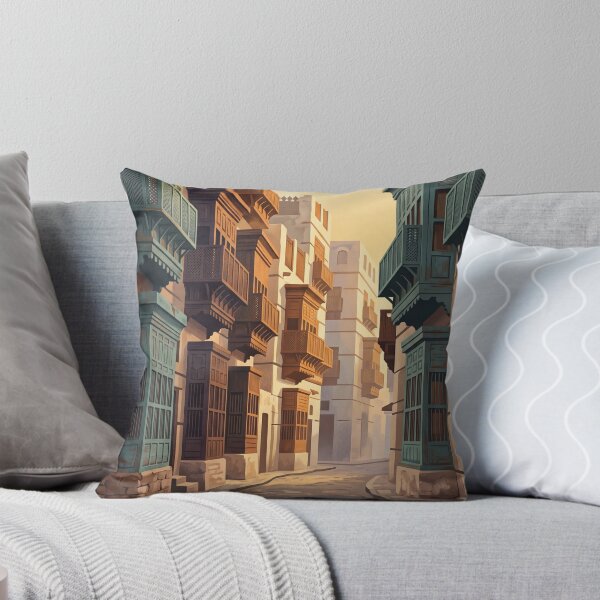Item preview, Jeddah Saudi Arabia Vintage Travel Poster – Al-Balad Old Town designed and sold by Bomax121.