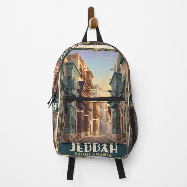 Item preview, Jeddah Saudi Arabia Vintage Travel Poster – Al-Balad Old Town designed and sold by Bomax121.