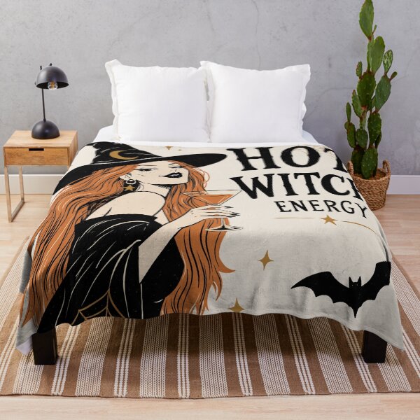 Item preview, Hot Witch Energy Redhead Witch Halloween Retro Vintage Graphic designed and sold by MonNoir.