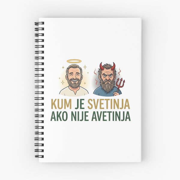 Item preview, Funny Kum Je Svetinja Ako Nije Avetinja Sticker | Balkan Godfather Angel Devil Sticker | Montenegrin Humor Vinyl Decal | Best Man Gift Sticker designed and sold by SergioMiklos.