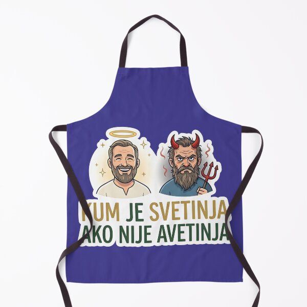 Item preview, Funny Kum Je Svetinja Ako Nije Avetinja Sticker | Balkan Godfather Angel Devil Sticker | Montenegrin Humor Vinyl Decal | Best Man Gift Sticker designed and sold by SergioMiklos.