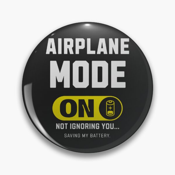 Item preview, Airplane Mode ON | Funny Introvert & Social Battery designed and sold by niclothing.