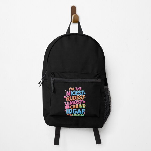 Item preview, I'm The Nicest Rudest Most Caring IDGAF Person Simple Colorful Design designed and sold by DarkRelicStudio.
