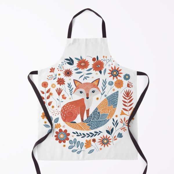 Artikelvorschau, Skandinavische Volkskunst, Blumenfuchs entworfen und verkauft von xiao xuans.