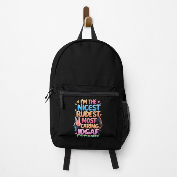 Item preview, I'm The Nicest Rudest Most Caring IDGAF Person Simple Colorful Design designed and sold by DarkRelicStudio.
