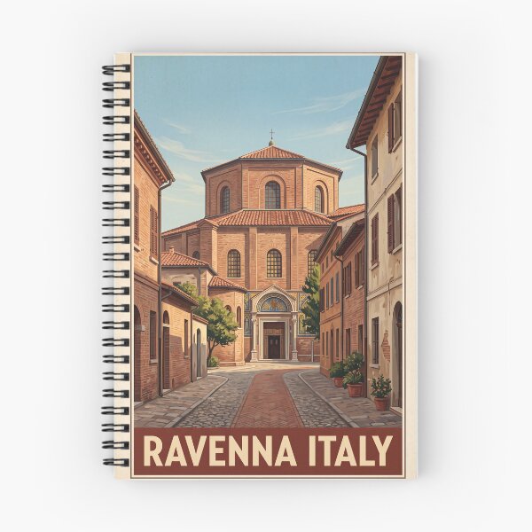 Item preview, Ravenna Italy Vintage Travel Poster – Basilica of San Vitale designed and sold by Bomax121.