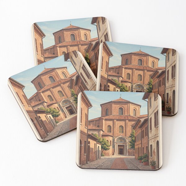 Item preview, Ravenna Italy Vintage Travel Poster – Basilica of San Vitale designed and sold by Bomax121.