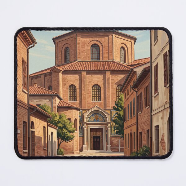 Item preview, Ravenna Italy Vintage Travel Poster – Basilica of San Vitale designed and sold by Bomax121.
