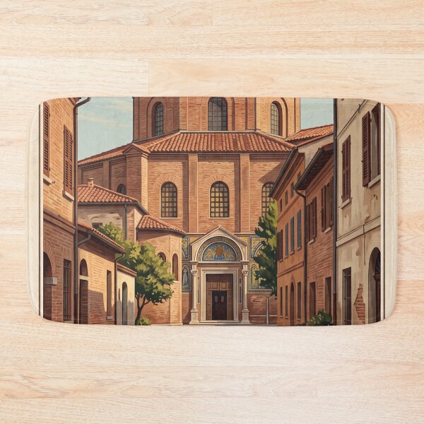 Item preview, Ravenna Italy Vintage Travel Poster – Basilica of San Vitale designed and sold by Bomax121.