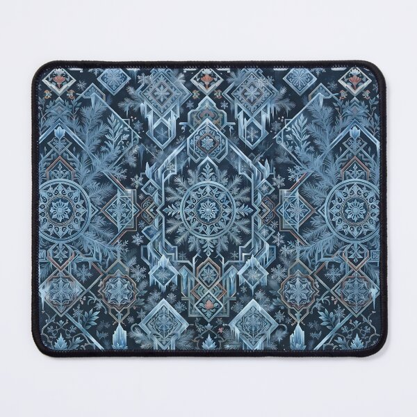 Item preview, Korean Traditional Dancheong Pattern with Winter Snowflakes and Ice - Elegant Frost Art designed and sold by SOOstudio73.