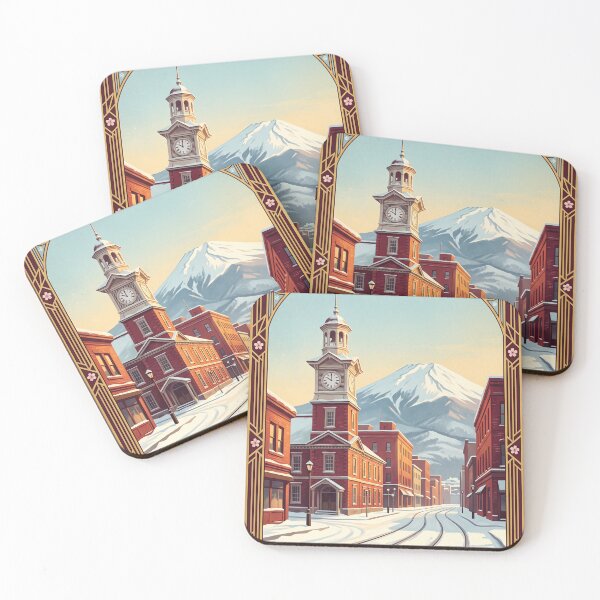 Item preview, Sapporo Japan Vintage Travel Poster – Clock Tower & Snow designed and sold by Bomax121.