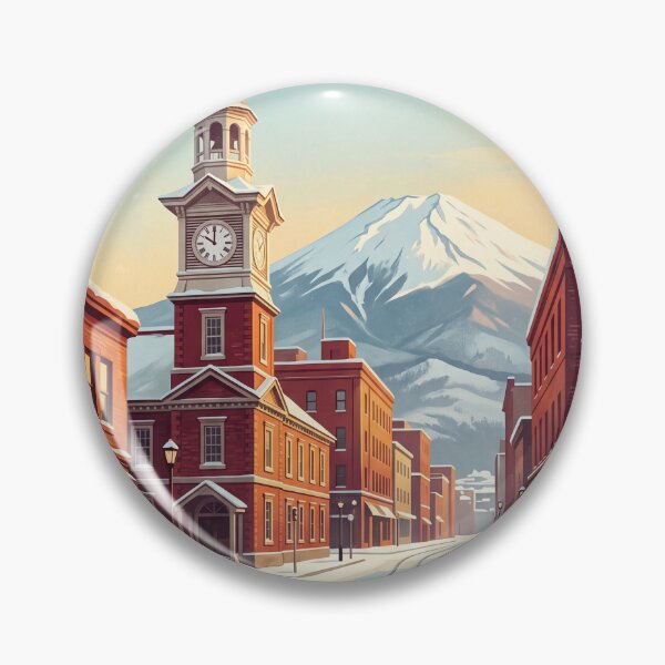 Item preview, Sapporo Japan Vintage Travel Poster – Clock Tower & Snow designed and sold by Bomax121.