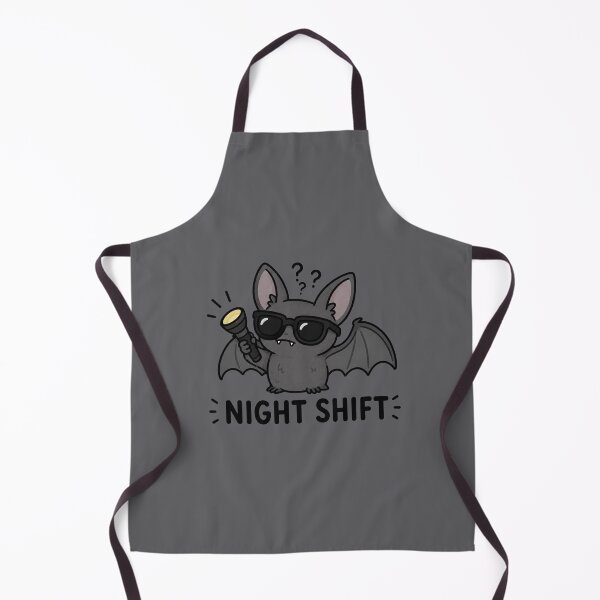 Item preview, Night Shift Bat Sticker designed and sold by MonkiFlipp.
