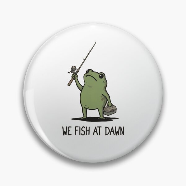Item preview, We Fish At Dawn - Funny Frog designed and sold by Gbriel3.