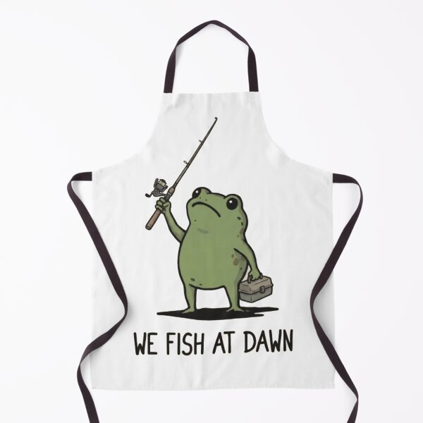 Item preview, We Fish At Dawn - Funny Frog designed and sold by Gbriel3.