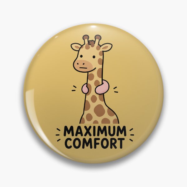 Item preview, Maximum Comfort Giraffe Sticker designed and sold by MonkiFlipp.