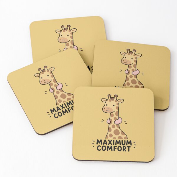Item preview, Maximum Comfort Giraffe Sticker designed and sold by MonkiFlipp.