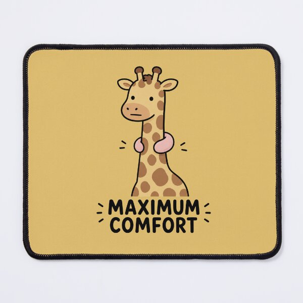 Item preview, Maximum Comfort Giraffe Sticker designed and sold by MonkiFlipp.