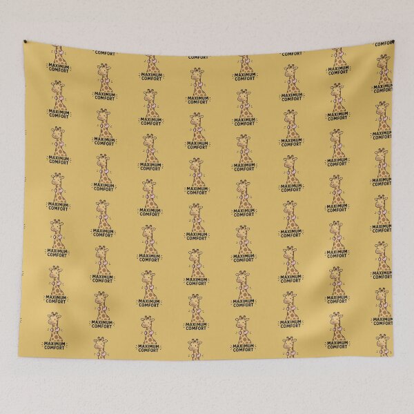 Item preview, Maximum Comfort Giraffe Sticker designed and sold by MonkiFlipp.
