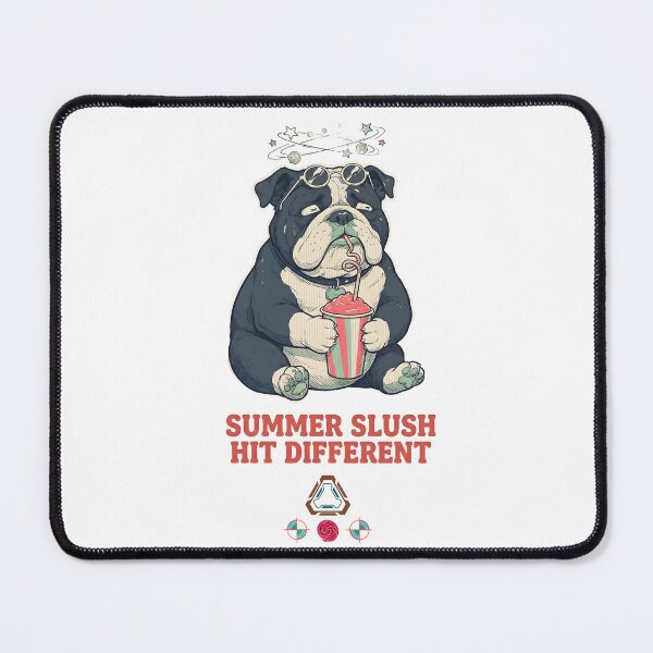 Item preview, Summer Slush Hit Different - Funny Bulldog Slushy Lover T-Shirt designed and sold by Whimsy Trail Co.