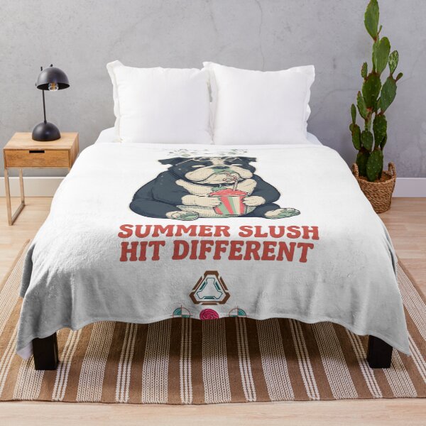 Item preview, Summer Slush Hit Different - Funny Bulldog Slushy Lover T-Shirt designed and sold by Whimsy Trail Co.