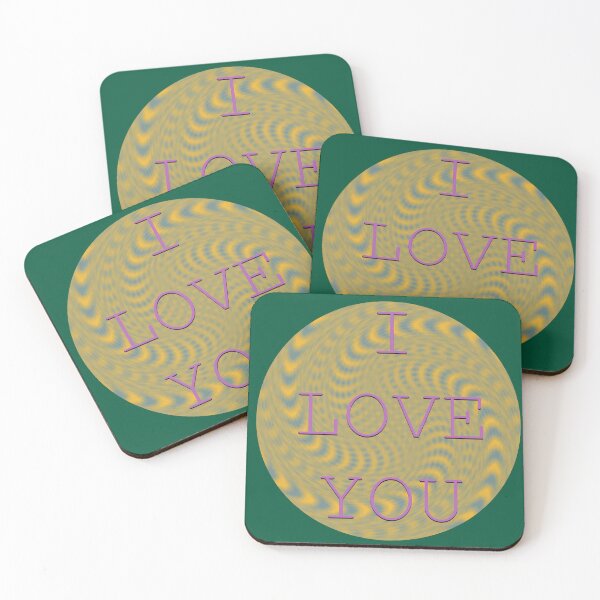 Item preview, I LOVE YOU - Green designed and sold by Em&Nig.