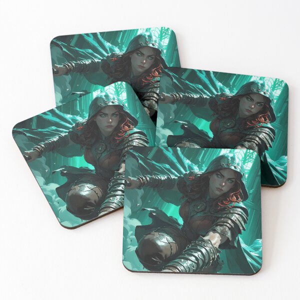 Item preview, Fantasy Hooded Rogue Assassin Female Warrior designed and sold by BorgSpareParts.