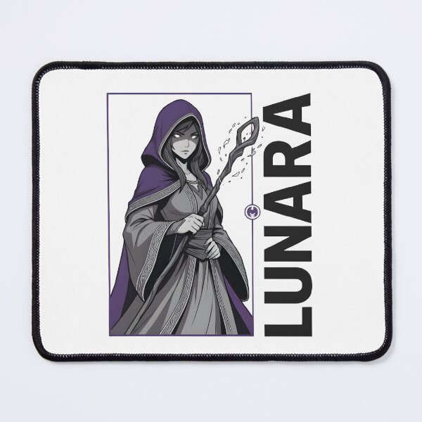 Item preview, Lunara Fantasy Mage RPG Character | Magic Sorceress Gamer T-Shirt designed and sold by StickerNestYou.