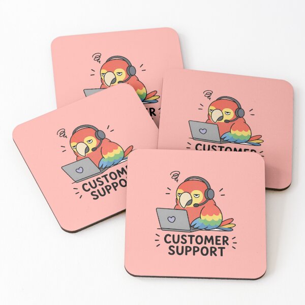 Item preview, Customer Support Parrot  designed and sold by MonkiFlipp.