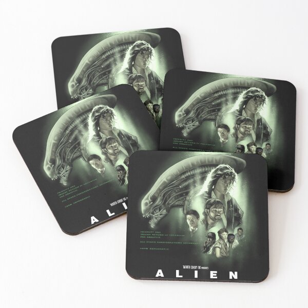 Item preview, Alien Movie Poster Inspired Fan Art | Xenomorph Sci-Fi Horror Illustration designed and sold by BlackThistleArt.